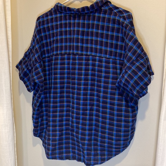 Madewell split neck low high loose top L - Picture 5 of 8